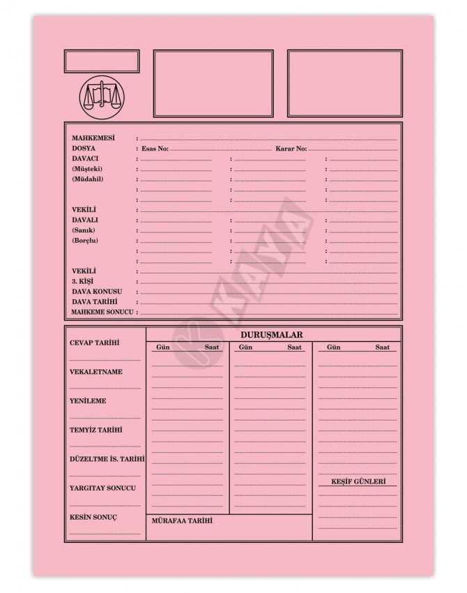 Küçük Büro Dosyası - Pembe Küçük Büro Dosyası - Pembe